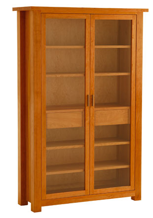 Vitrinenschrank Keduna K-VS2, Kirsche ge�lt